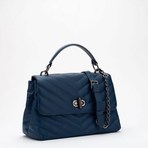 chanel blue handbolsa